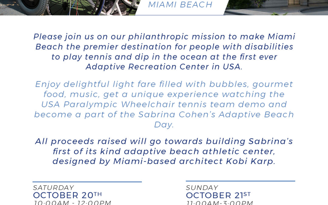 Hit and Dip Fundraising Weekend: Tennis Wheelchair Demo / Adaptive Beach Day