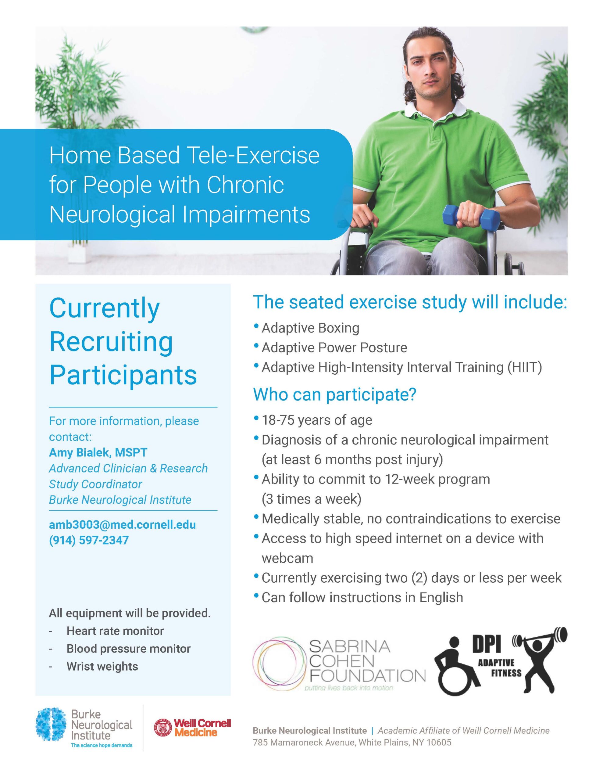 Adaptive Fitness Online Classes Sabrina Cohen Foundation